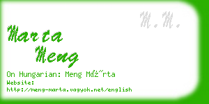 marta meng business card